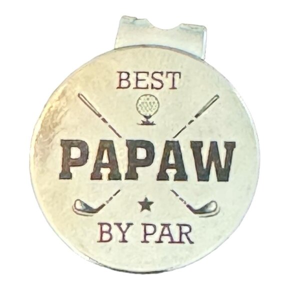 Best Papaw By Par Golf Ball Marker - Magnetic With Hat Clip-New! - Picture 2 of 3